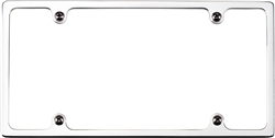 Billet Specialties Slimline License Plate Frame, Polished or Satin Black Finish