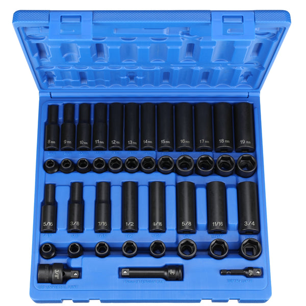 3/8" Drive 43 Piece Standard/Deep SAE/Metric Set GRE1243RD