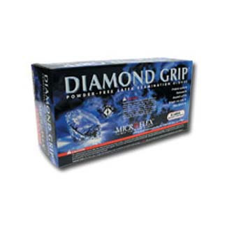 Extra Large Diamond Grip Latex XL Gloves 100 Per Box