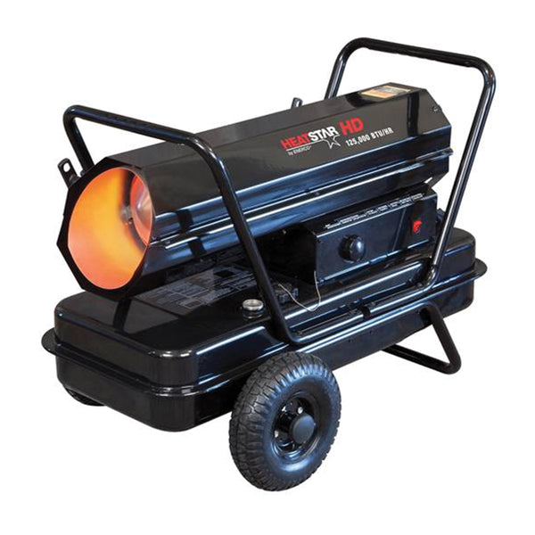 Heavy Duty Kerosene Forced Air Heater, 125K BTU/HR