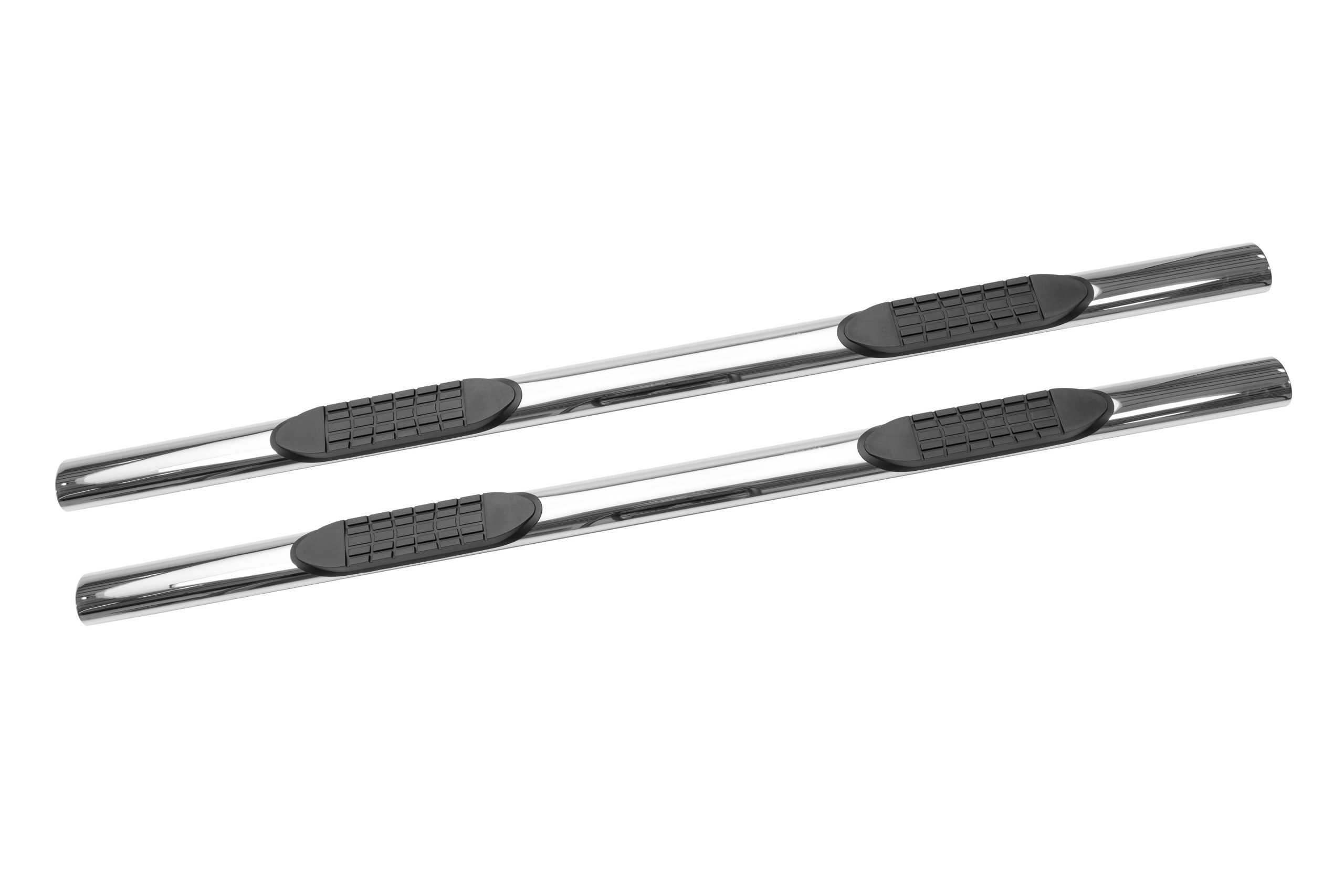 Iconic Accessories 118-0804 4Oval Side-Step Nerf Bars (180° Straight, Polished)
