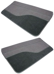 1989 - 1992 Camaro Door Panels Set, Rally Sport / IROC / 91 - 92 Z28, GM Madrid Grain Vinyl and Cut Pile Carpet