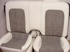 1993 - 1996 Camaro Solid-backrest Rear / Back Seat Cover Set, Houndstooth