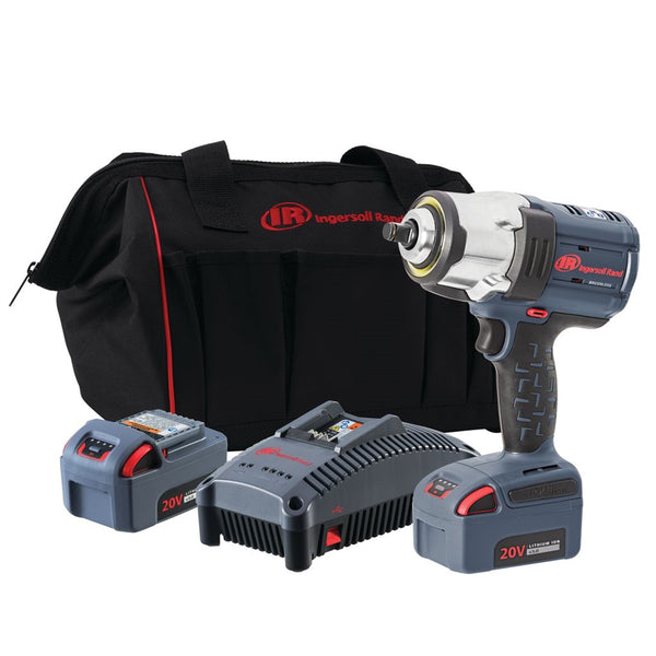 Ingersoll Rand 20V 1/2 in. Drive Brushless High-Torque Impact Wrench w/ (2) Batteries Kit