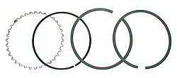 Piston Ring Set 4.040 Moly 1/16 1/16 3/16 J10008-4040-5