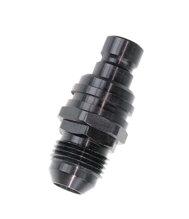 Q/R #6 Male Plug Black 32406