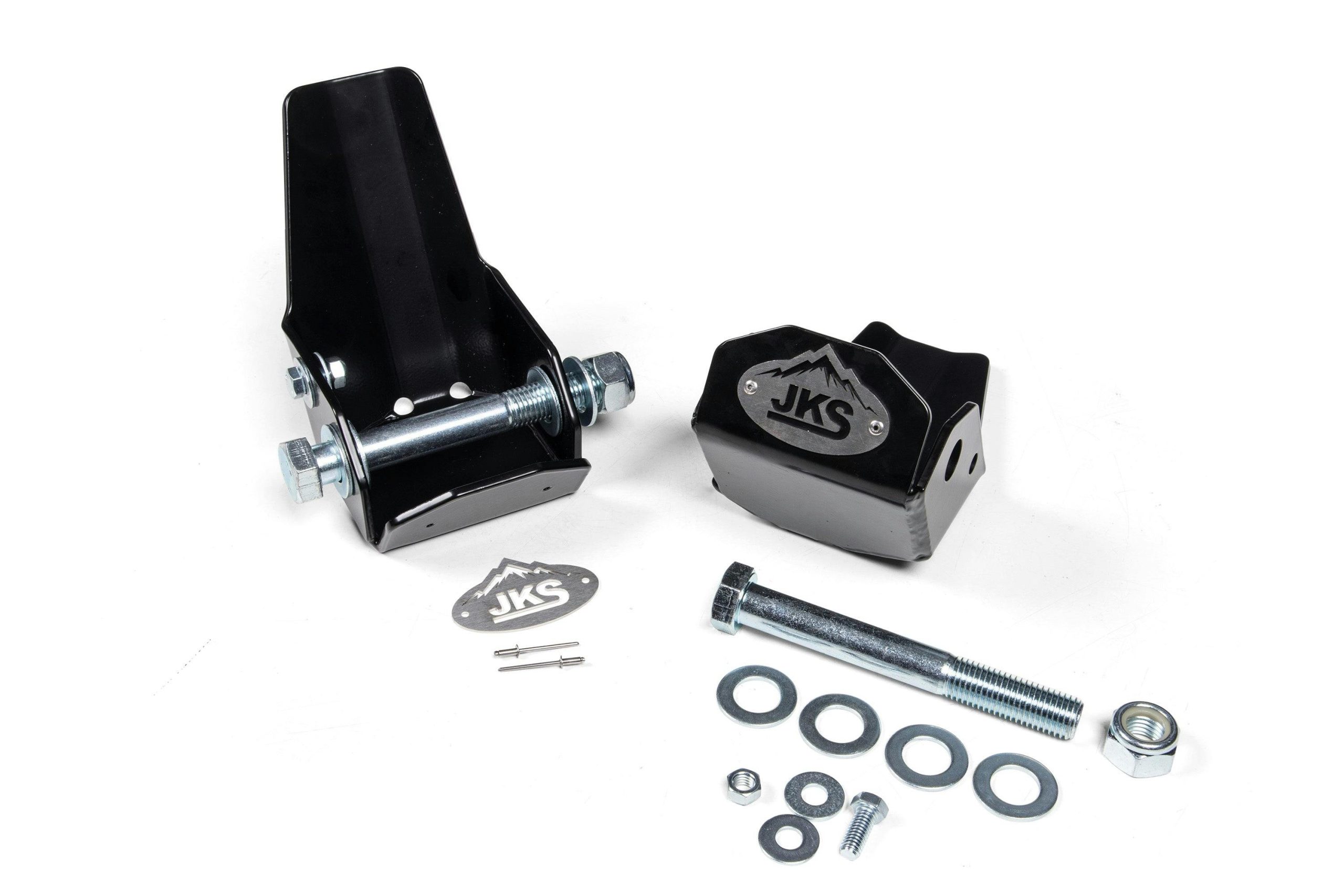 JKS Manufacturing JKS8309 2021-2026 Ford Bronco - Rear Lower Shock Skid/Roost Guard (Black Struts/Coilover