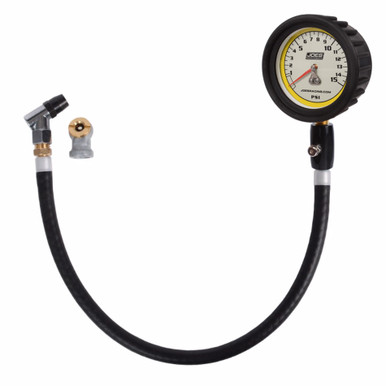 Joes Tire Pressure Gauge 0-15psi Pro w/HiFlo Hold 32325