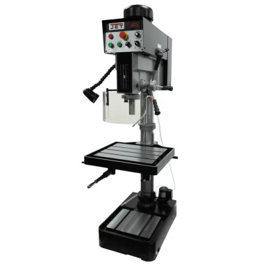 JET Tools JDP-20EVST-230, 1-1/2" Drilling Capacity, 2HP, 230V 3Ph W/Forward & Reverse Tapping capability