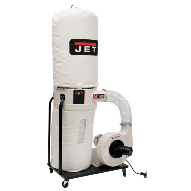 JET Tools 708657K DC-1100VX-BK Dust Collector, 1.5HP 1PH 115/230V, 30-Micron Bag Filter Kit