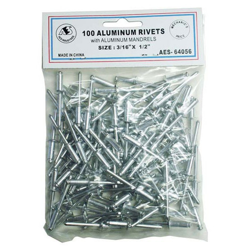 All Aluminum Rivets - 3/16" x 1/2" 64056