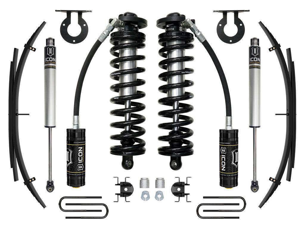 ICON Vehicle Dynamics K63141L 17-23 FORD F250/F350 2.5-3" STAGE 1 COILOVER CONVERSION SYSTEM W EXPANSION PACK