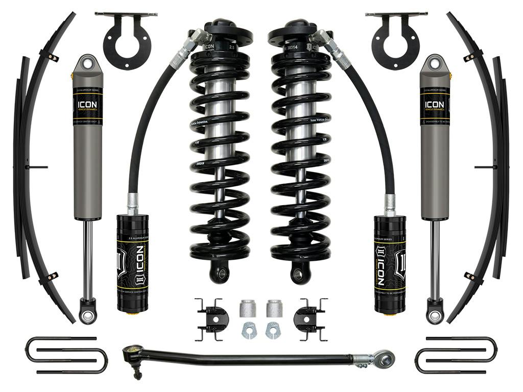 ICON Vehicle Dynamics K63142L 17-23 FORD F250/F350 2.5-3" STAGE 2 COILOVER CONVERSION SYSTEM W EXPANSION PACK