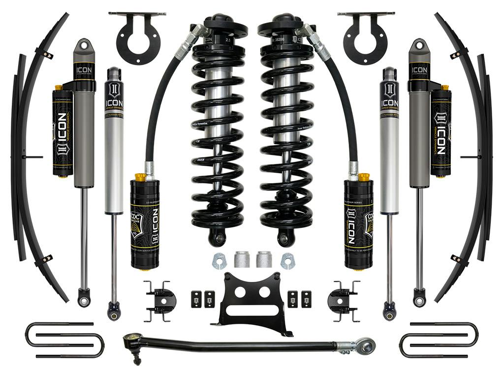 ICON Vehicle Dynamics K63144L 17-22 FORD F250/F350 2.5-3" STAGE 4 COILOVER CONVERSION SYSTEM W EXPANSION PACK