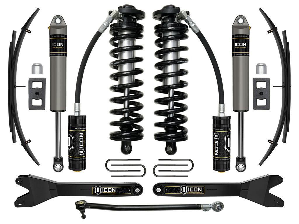 ICON Vehicle Dynamics K63162RL 2.5-3" Stage 2 Co Cnv System W/ Radius Arms/Expansion Pack