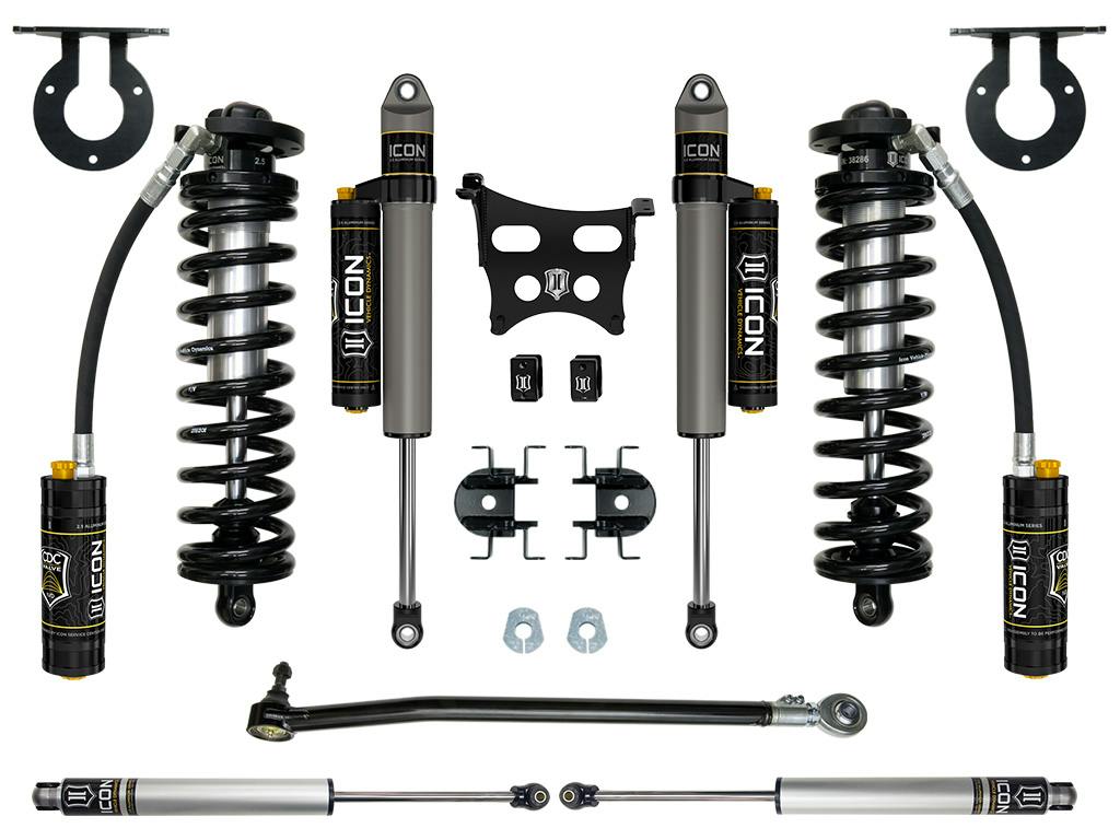ICON Vehicle Dynamics K63164 23 FORD F250/F350 2.5-3" STAGE 4 COILOVER CONVERSION SYSTEM
