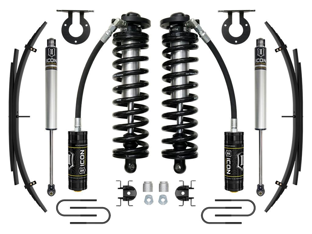 ICON Vehicle Dynamics K63181 08-10 FORD F250/F350 2.5-3" STAGE 1 COILOVER CONVERSION SYSTEM W EXPANSION PACK