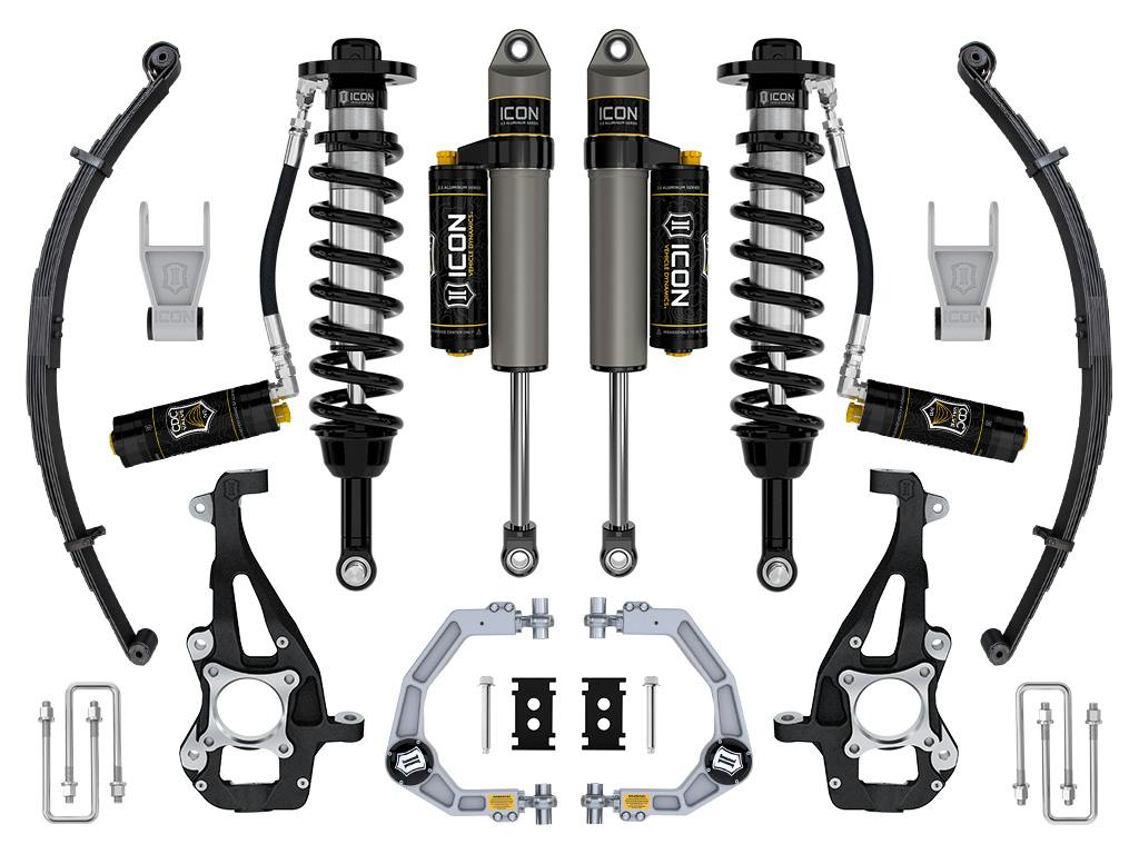 ICON Vehicle Dynamics K93144L 21-26 FORD F150 4WD 3.5-4.5" STAGE 4 SUSPENSION SYSTEM BILLET CDCV LEAF PACK