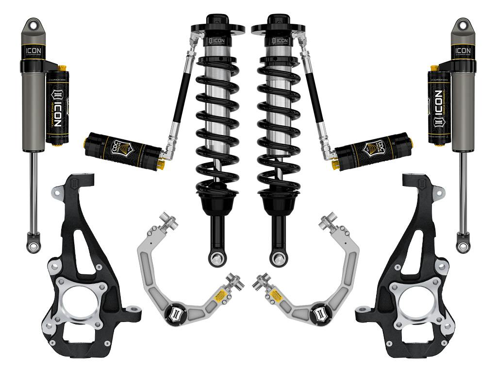 ICON Vehicle Dynamics K93144 21-26 FORD F150 4WD 3.5-4.5" STAGE 4 SUSPENSION SYSTEM BILLET CDCV
