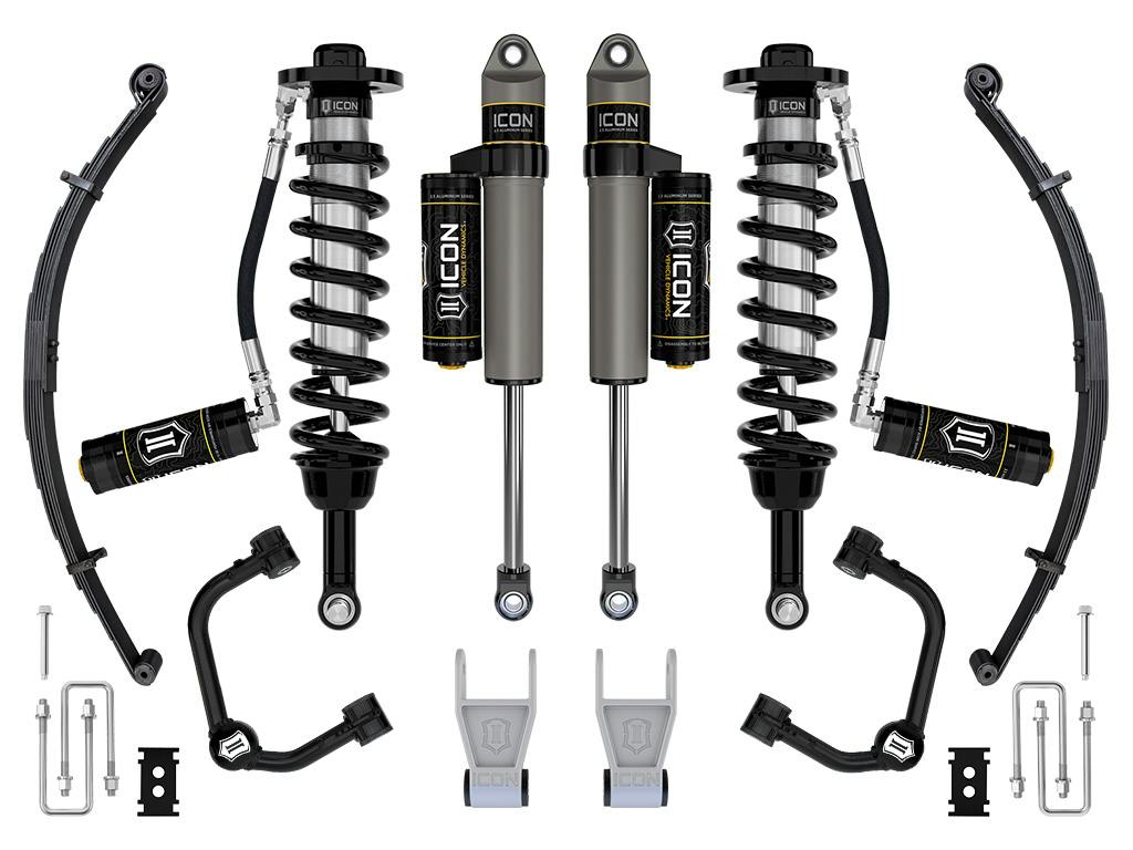 ICON Vehicle Dynamics K93163TL 21-26 FORD F150 TREMOR 4WD 2.5-3" STAGE 3 SUSPENSION SYS TUBULAR UCA / LEAF PACK
