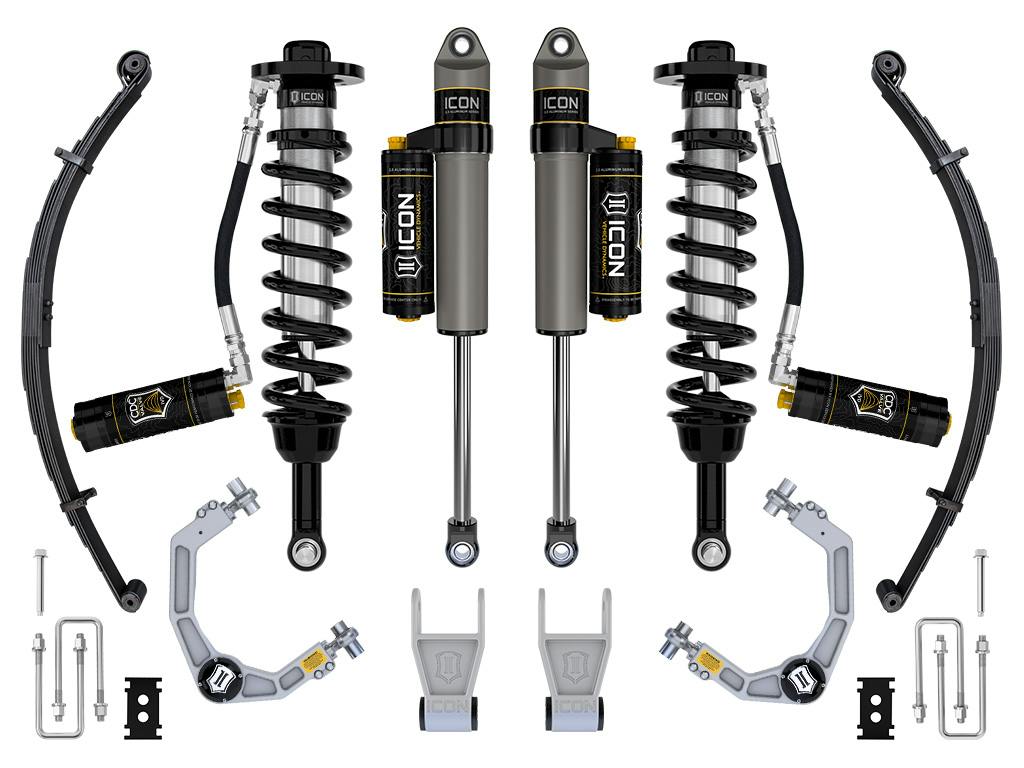 ICON Vehicle Dynamics K93164L 21-26 FORD F150 TREMOR 2.5-3" STAGE 4 SUSPENSION SYS BILLET CDCV LEAF PACK