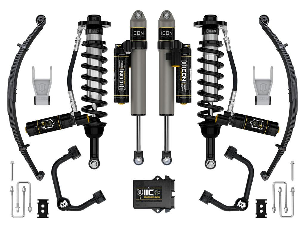 ICON Vehicle Dynamics K93165TL 21-26 FORD F150 TREMOR 4WD 2.5-3" STAGE 5 SUSPENSION SYS TUBULAR UCA / LEAF PACK