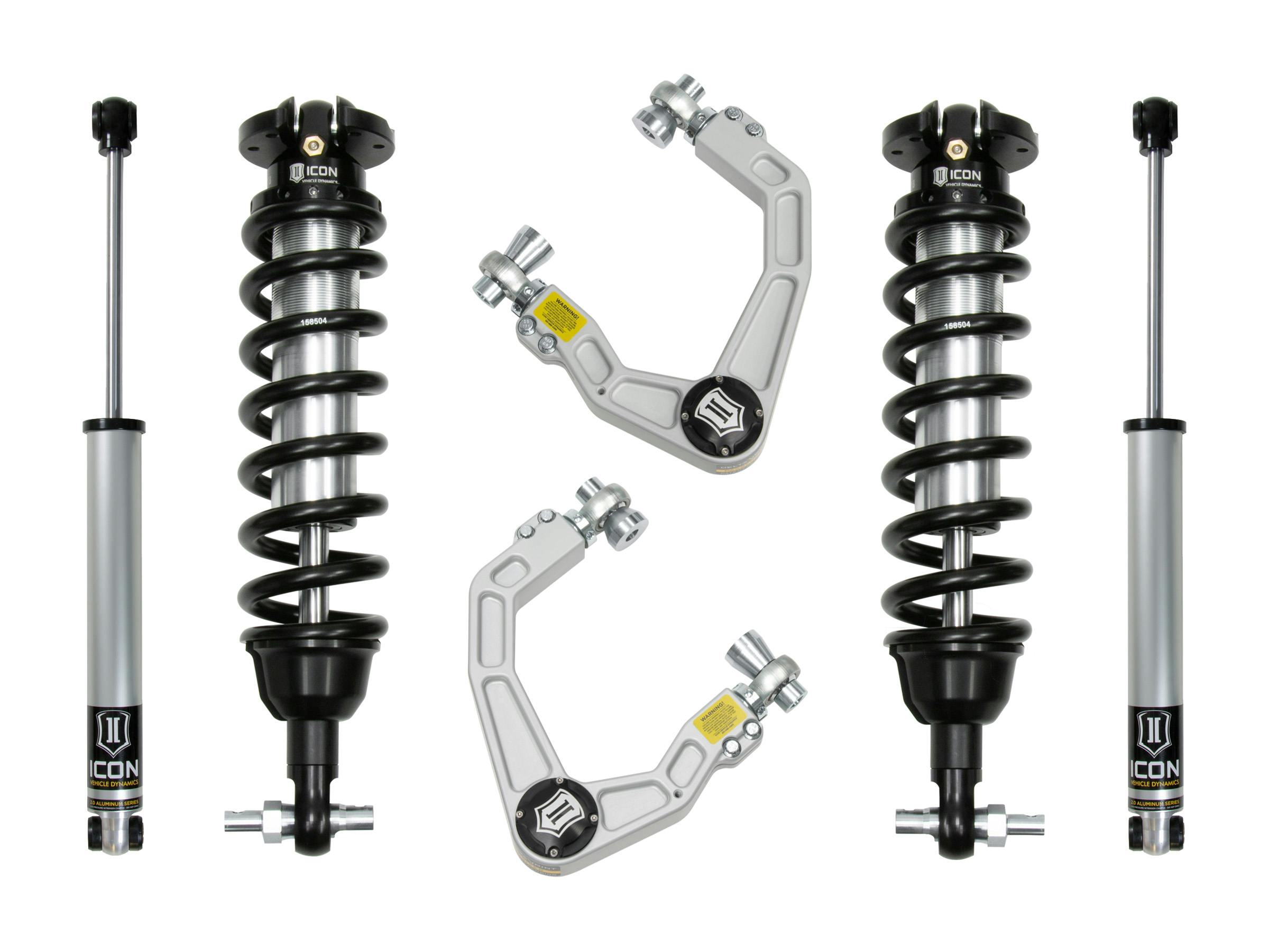 ICON Vehicle Dynamics K93202A 19-21 FORD RANGER 0-3.5" STAGE 2 SUSPENSION SYSTEM W BILLET UCA AL KNUCKLE