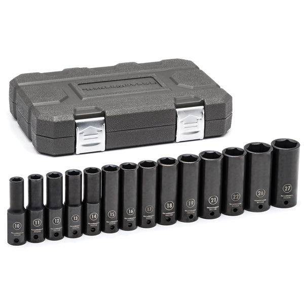 14 Pc 1/2" 6 Pt Metric Deep Set (10- 19, 21, 22, 26, 27) KDT84955N