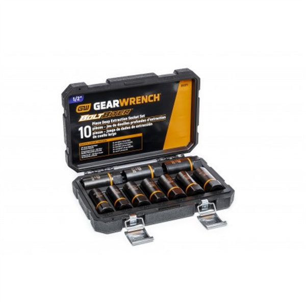 10 Pc1/2" Drive Bolt Biter Impact Deep Extraction Socket Set