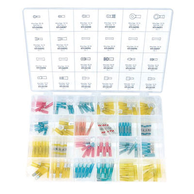 KTI Shrink Tube Solder-less Terminal Kit- 120 Piece KTI00038