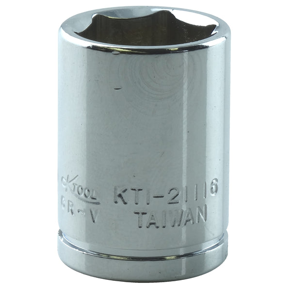 1/4" Drive 6 Point Standard Socket, 1/2"