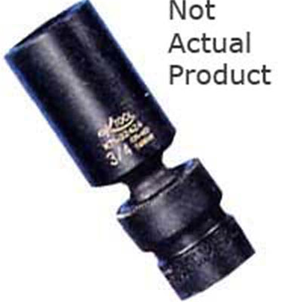 16mm x 3/8" Drive 6-Point Metric Deep Chrome-moly Impact Socket (EA)