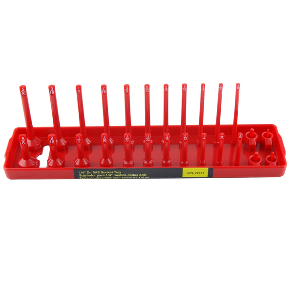 1/4" Drive SAE Socket Holder, Red