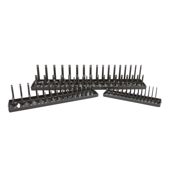 3 Piece Metric Socket Holder Set, Gray KTI72475