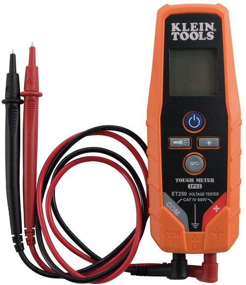Klein Tools ET250 Voltage Meter, AC Voltage and DC Voltage Tester, Digital Multi