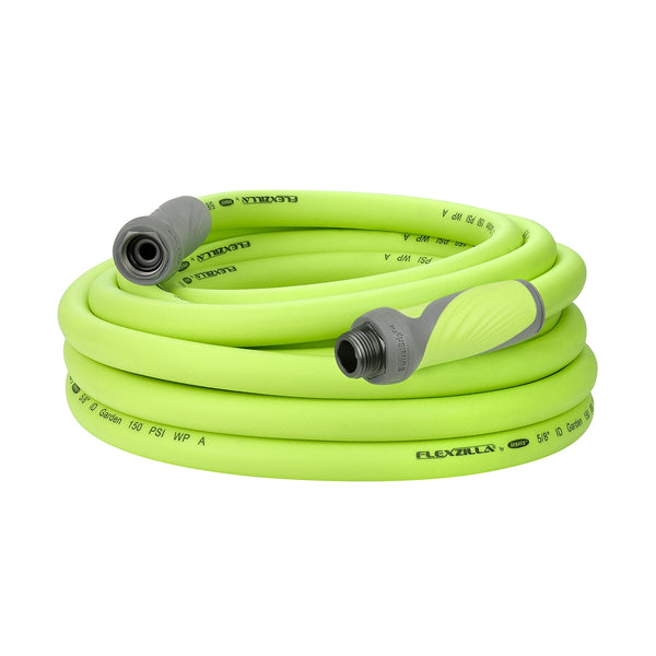 Flexzilla SwivelGrip Garden Hose, 5/8" x 25', 3/4" - 11 1/2 GHT Fittings