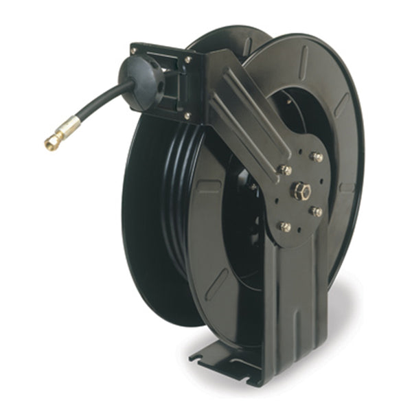Workforce Retractable Grease Hose Reel, Open Face, Single Axle Arm, 1/4" x 50'