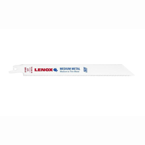 RECIPROCATING SAW BLADES, 818R, BI-METAL, 8" LONG, 18 TPI