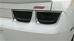 2010 - 2013 Camaro Blackout Covers Set, Tail Lights, Smoke Finish, 4 Pieces