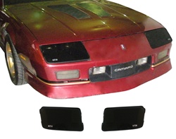 1988 - 1992 Camaro Blackout Covers Set, Headlights, Rally Sport, Pair