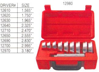 Bearing Race and Seal Driver Set w/Case