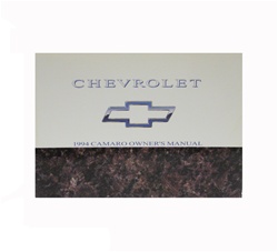 1994 Camaro Glove Box Owners Manual