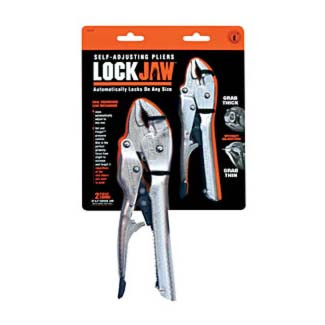 2pc Self Adjusting 6and10 inCurved Locking Plier (Discontinued)