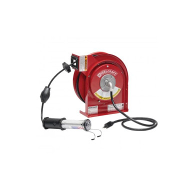 Reelcraft L 4050 163 10 16/3 50 ft. Premium Duty LED Light Cord Reel