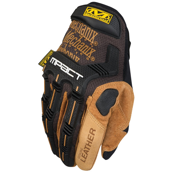 Mechanix Wear M-Pact Leather Large 10 Tan/Black MECLMP-75-010