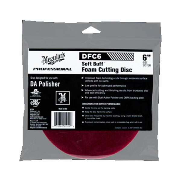 6" Soft Buff DA Foam Cutting Disc MEGDFC6