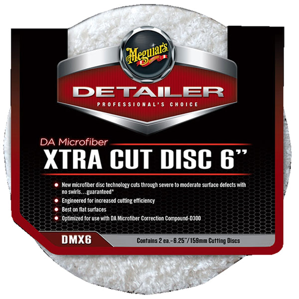 6" Microfiber Xtra Cut Disc - 2 Pack MEGDMX6