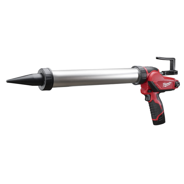Milwaukee M12 20 oz. Aluminum Barrel Sausage Style Caulk Adhesive w/ (1) REDLITHIUM CP1.5 Battery Kit