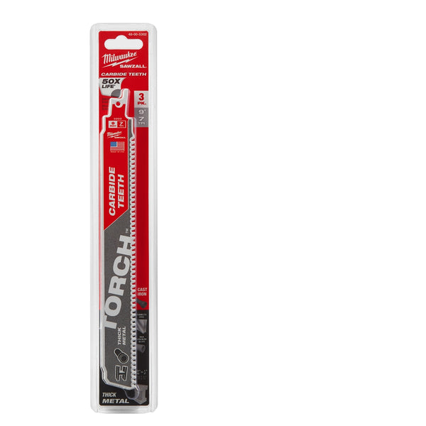 The TORCH with CARBIDE TEETH 7T 9L 3PK