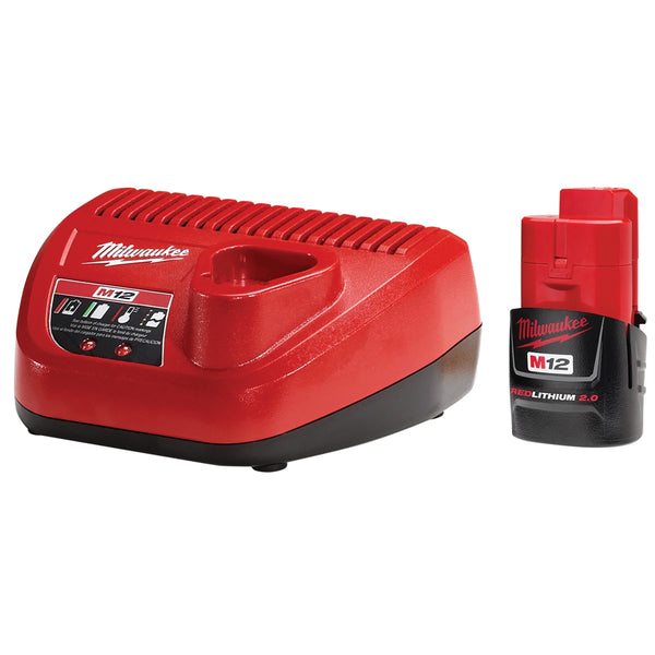 Milwaukee M12 2.0 Battery and Charger Starter